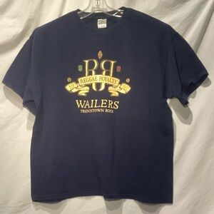 GILDAN Reggae Royalty Wailers Navy Blue Band T-Shirt